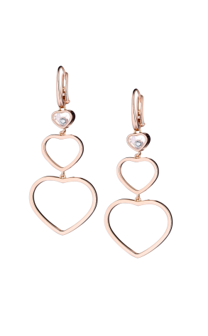 Серьги Chopard Happy Hearts Rose Gold Earrings 837482-5101 (32254)