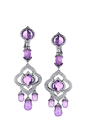 Серьги Chopard Imperiale Amethyst & Diamonds Earrings 849723-1001 (32268)