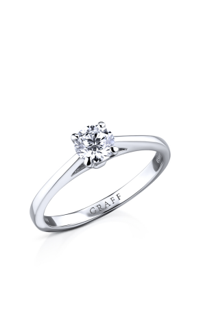Кольцо GRAFF White Round Diamond Solitaire Ring 0.50 ct F/VS1 GE (32607)