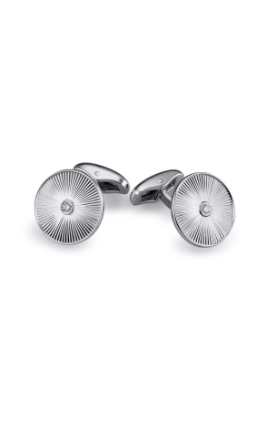 Запонки Faberge White Gold Diamonds Antique Cufflinks (32675)