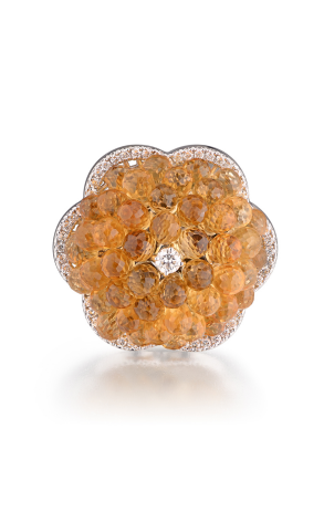 Кольцо Oro Trend Citrine Flower Ring (32706) №2