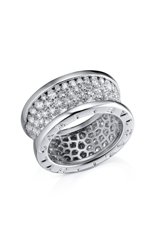 Кольцо Bvlgari BZero1 White Gold Diamonds Ring 345592 (32958)