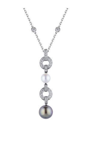 Подвеска Cartier Himalia Pearl Diamond White Gold Necklace B7053800 (32965)