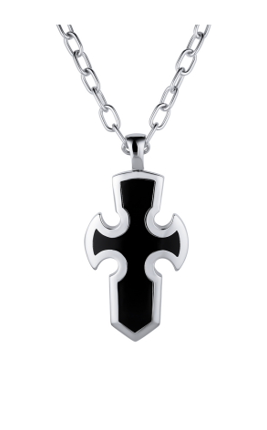 Крест Gavello Gotham White Gold Onyx Cross Pendant (32960)