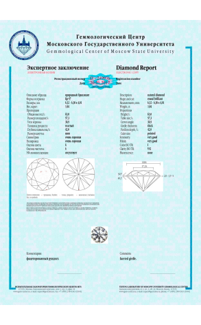 Кольцо RalfDiamonds 1.04 ct I/VS2 White Gold Diamond Ring (33375) №2