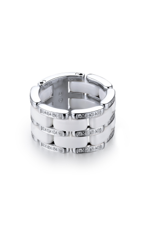 Кольцо Chanel Ultra White Gold Ceramic Ring J2645 (33546)