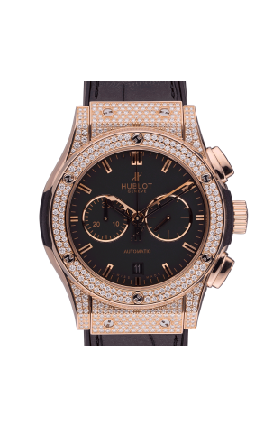 Часы Hublot Classic Fusion Chronograph King Gold Pave 42 mm 541.OX.1180.LR.1704 (33513) №2