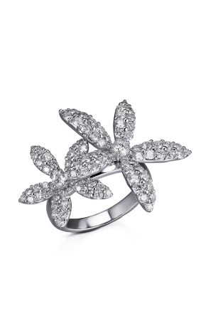 Кольцо RalfDiamonds Flower White Gold 2,35 ct Diamonds Ring (33519)