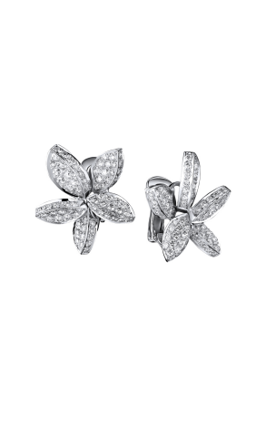 Серьги RalfDiamonds Flower White Gold 2,52 ct Diamonds Earrings (33495)