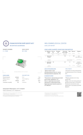 Кольцо RalfDiamonds Emerald & Diamonds Ring (33857) №2