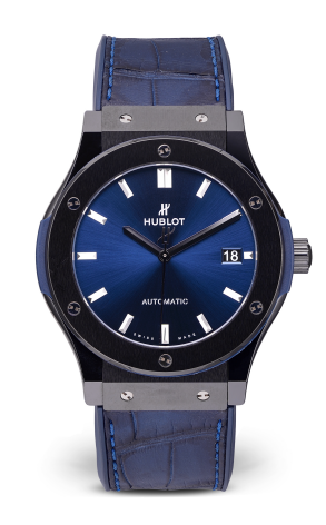 Часы Hublot Classic Fusion Ceramic Blue 42 mm 511.CM.7170.LR (33973)