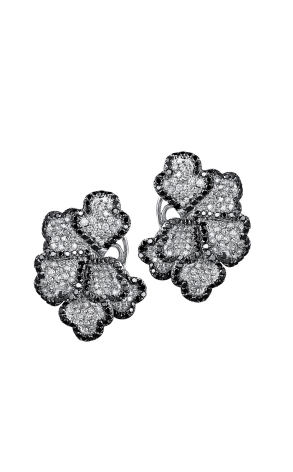 Серьги Crivelli White & Black Diamonds White Gold Earrings (33935)