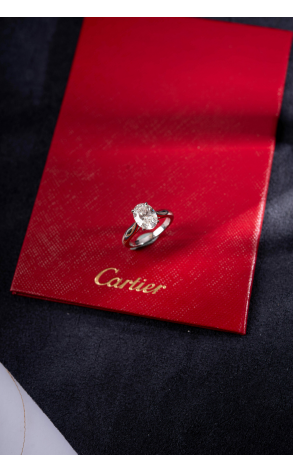Кольцо Cartier Solitaire 2,05 ct G/VVS2 Platinum Ring (27808) №3