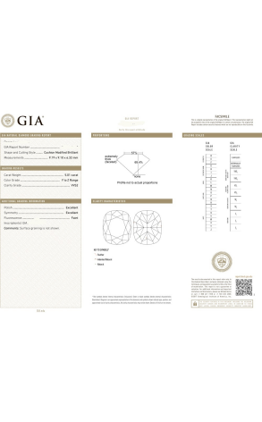 Кольцо GIA с 5,01 ct Y to Z/VVS2 GIA (34640) №2