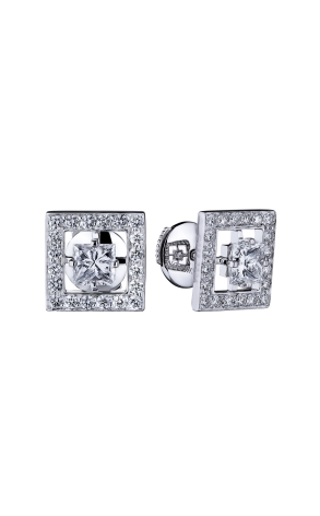 Серьги Boucheron Ava Square Princess Cut Diamond Earrings JCOT7AFA02 (34604)