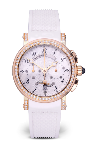 Часы Breguet Marine Chronograph Rose Gold Diamonds 8828BR/5D/586 DD00 (34465)