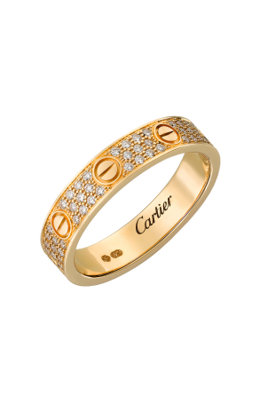 Кольцо Cartier Love Diamond-Paved Yellow Gold Ring B4083350 (34459)