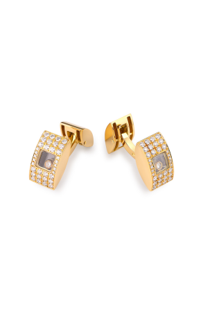 Запонки Chopard Happy Diamonds Yellow Gold Cufflinks 75/3051 (34361)