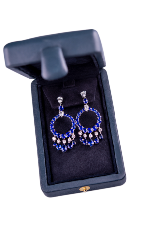 Серьги GRAFF Sapphire and Diamonds Gypsy Earrings GE (34727) №4