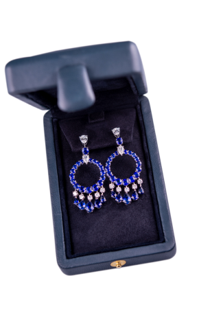 Серьги GRAFF Sapphire and Diamonds Gypsy Earrings GE (34727) №7