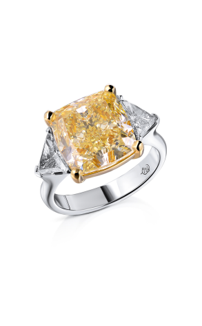 Кольцо GIA с 8,02 ct Fancy Light Yellow/VS1 GIA (35179)