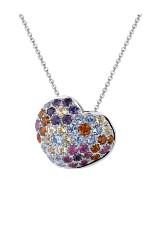 Подвеска Pasquale Bruni Heart Flower Multi-Gemstone Pendant (34941)