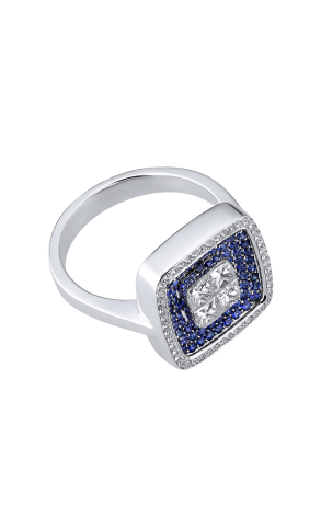 Кольцо RalfDiamonds White Gold Diamonds & Sapphire Ring (34910) №2