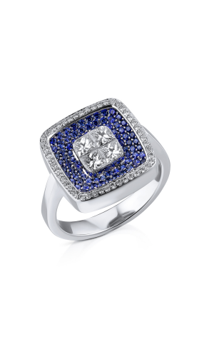 Кольцо RalfDiamonds White Gold Diamonds & Sapphire Ring (34910)