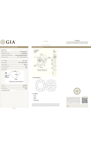 Серьги GIA с бриллиантами 3.02ct FLY/VS2 - 3.01ct FLY/VS2 (35508) №3