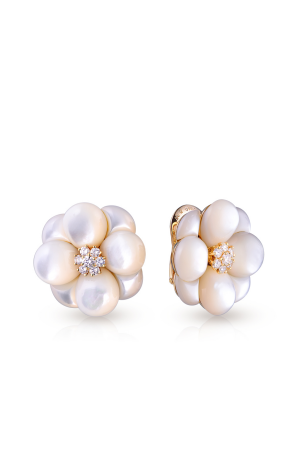 Серьги Van Cleef & Arpels Sensations Vintage Mother Of Pearl Flowers Earrings (35653)