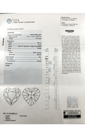 Кольцо  с 4,03 сt F/VS1 GIA (4747) №2