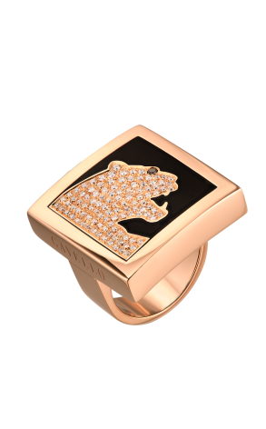 Кольцо Gavello Rose Gold Onyx & Diamonds (37444)