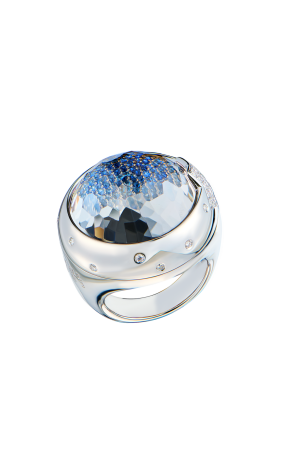 Кольцо Pasquale Bruni Quartz & Diamonds & Sapphire & White Gold (41498)