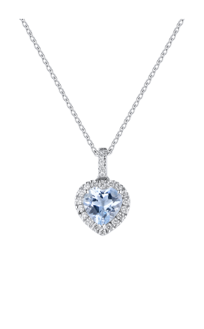 Подвеска Crivelli Aquamarine Diamonds Heart Pendant (35948)