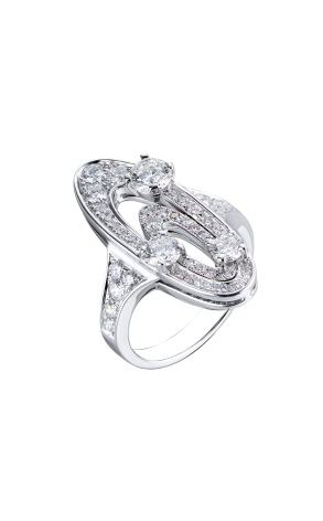 Кольцо Bvlgari Elisia Diamond Pave White Gold (40266)
