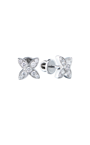 Пусеты  0,55 ct Round Cut Diamonds & White Gold (42057)