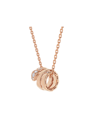 Подвеска Bvlgari Serpenti Viper Rose Gold & Pavé Diamonds 357794 (44015)