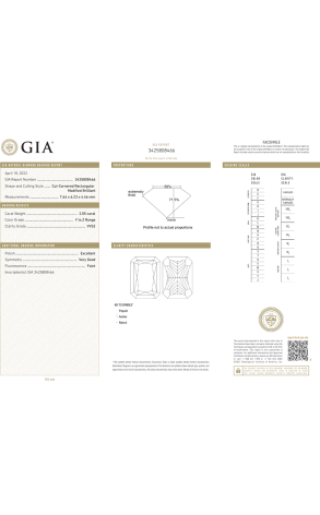 Кольцо GIA с бриллиантом 2,05 сt Y to Z/VVS2 GIA (36167) №4