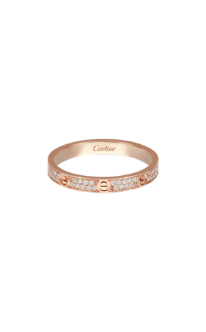Кольцо Cartier Love Small Model Rose Gold Diamonds B4218100 (36891)
