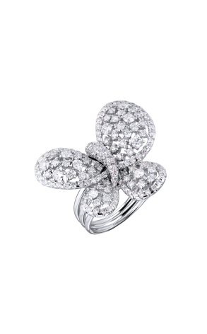 Кольцо  Butterfly 3,05 ct Round Cut Diamonds & White Gold кольцо - трансформер (41071)