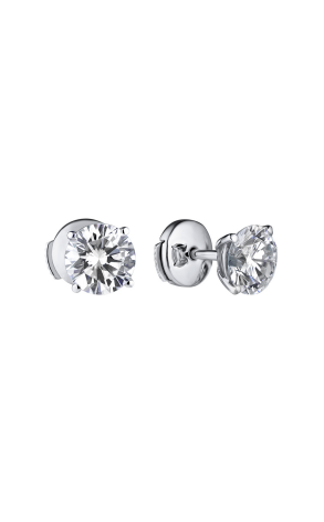 Пусеты GIA 1,00 ct F/VS1 - 1,00 ct F/VS1 Round Cut Diamonds (41088)