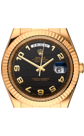 Часы Rolex Day-Date II 41mm Yellow Gold Wave Arabic Dial 218238 (37267) №2
