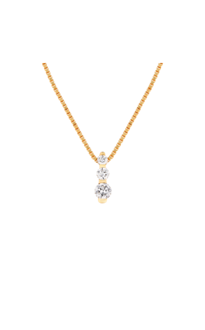 Подвеска CarlF.Bucherer Round Diamonds 0,36 ct F/SI & Yellow Gold (40343)