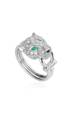 Кольцо Cartier Panthère de White Gold Paved (53 size) N4244753 (42906)