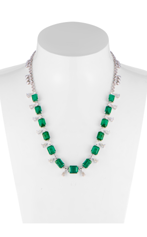Колье  Natural Emeralds 25,0 ct & Diamonds 5,25 ct & White Gold (41494) №2