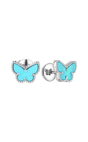 Серьги Van Cleef & Arpels Sweet Alhambra Turquoise Butterfly VCARN5JN00 (36287)