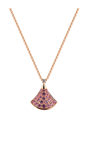 Подвеска Bvlgari Divas’ Dream Rose Gold Pink Pavé Sapphires 335889 (36863)