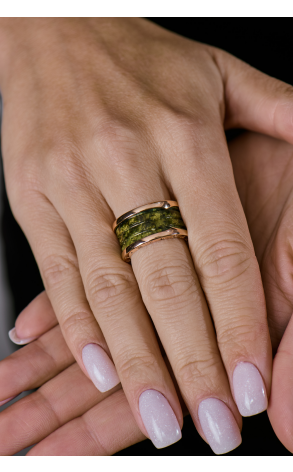 Кольцо Bvlgari B.Zero1 Green Marble Rose Gold AN856221 (41093) №2