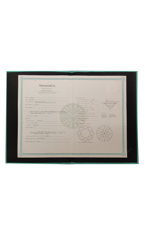 Кольцо Tiffany & Co Round Brilliant 0,54 ct F/VS1 Platinum (40807) №2