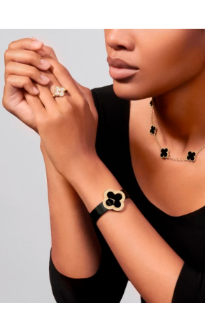 Колье Van Cleef & Arpels Vintage Alhambra 10 Motifs Yellow Gold Onyx VCARA42700 (42342) №3